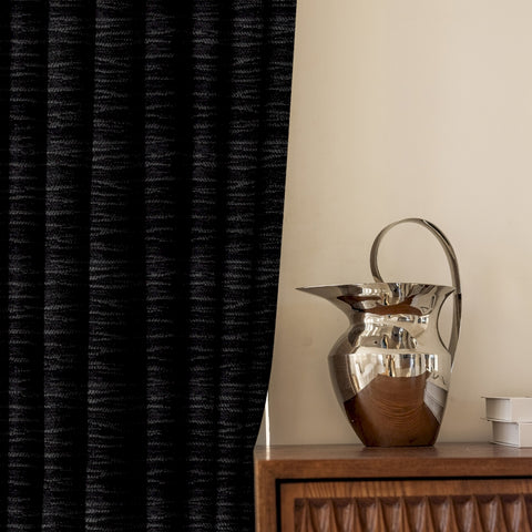 Strukturierter Verdunkelungsvorhang im Vintage-Stil für das Wohnzimmer