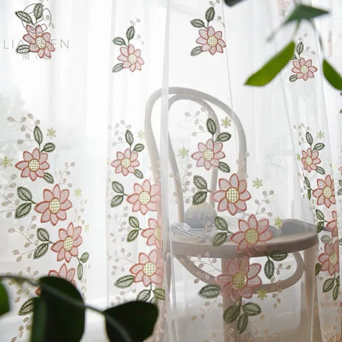 Transparente Blumen, rosa Dekoration