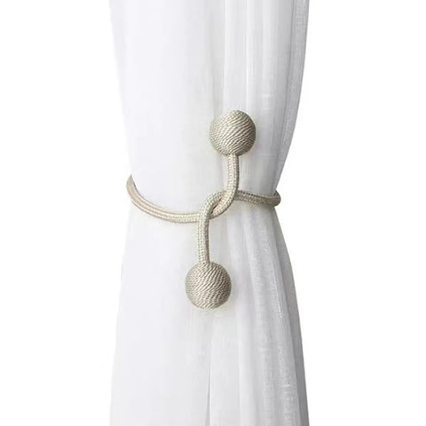 Magnetischer Vorhang-Raffhalter mit Kugeln (2 Stück)