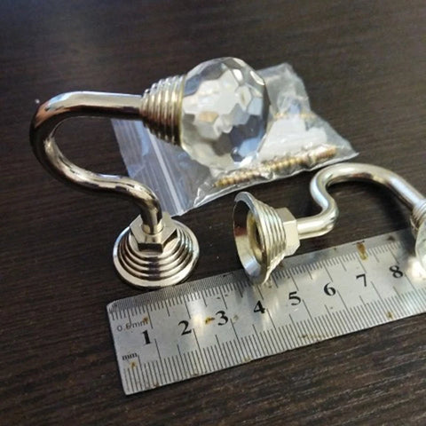 Wandhaken mit Kristall – 2er-Set