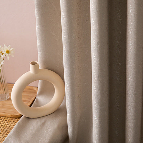 Moderner Beige-Vorhang