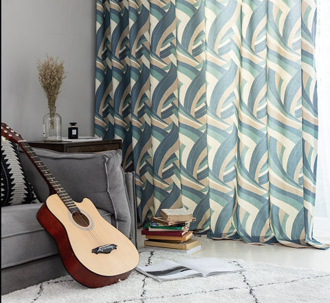 Trendiger Wohnzimmervorhang