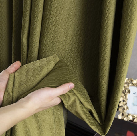 Grüner Verdunkelungsvorhang