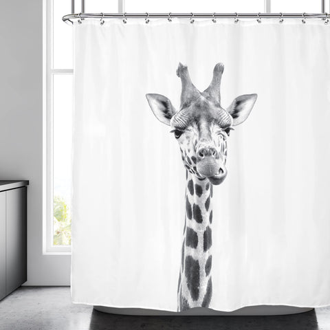 Giraffen-Duschvorhang (L 180 cm x H 200 cm)