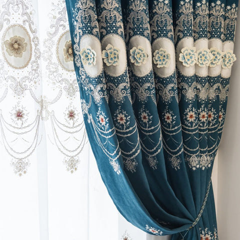 Luxuriöser blauer Samt