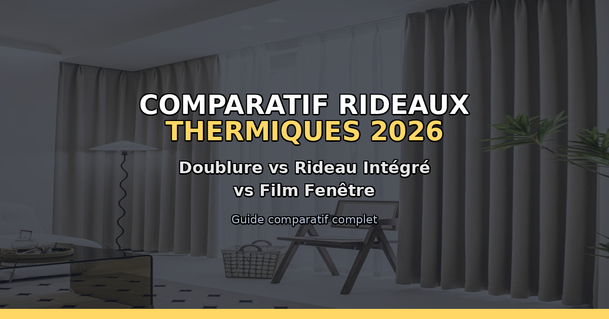 Comparatif rideaux thermiques : doublure vs rideau integre vs film fenetre