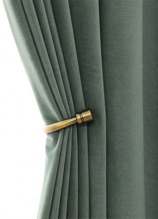 Rideau Occultant Velours Vert Jade Salon