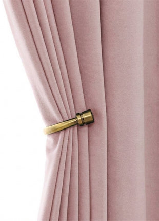 Rideau Occultant Velours Rose Poudré Chambre