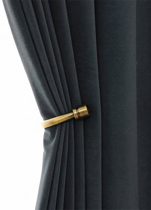 Rideau Occultant Velours Noir Premium Salon