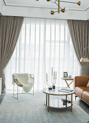 Rideau Occultant Velours Gris Charbon Salon