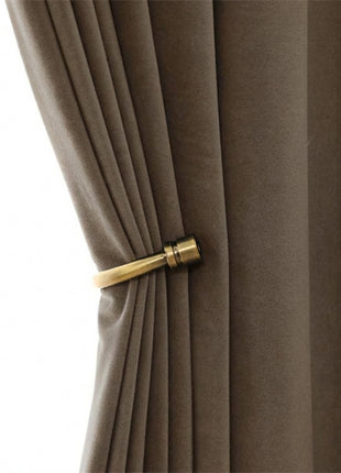 Rideau Occultant Velours Gris Charbon Salon