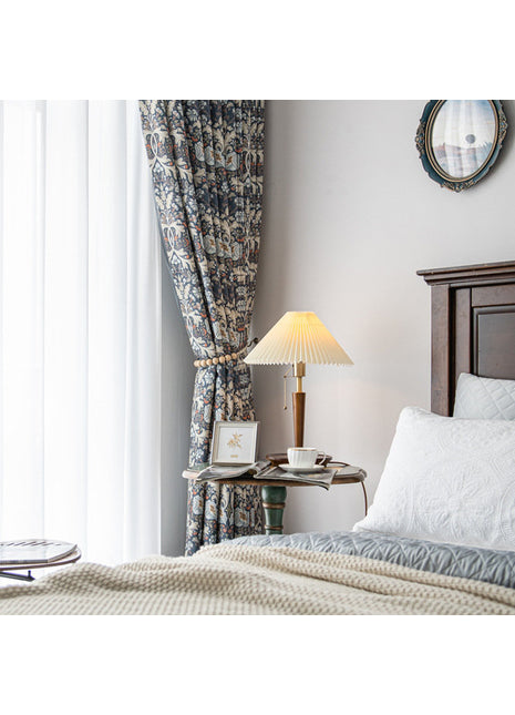 Vintage-Vorhang in Marineblau