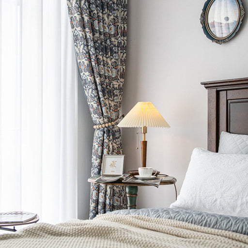 Vintage-Vorhang in Marineblau