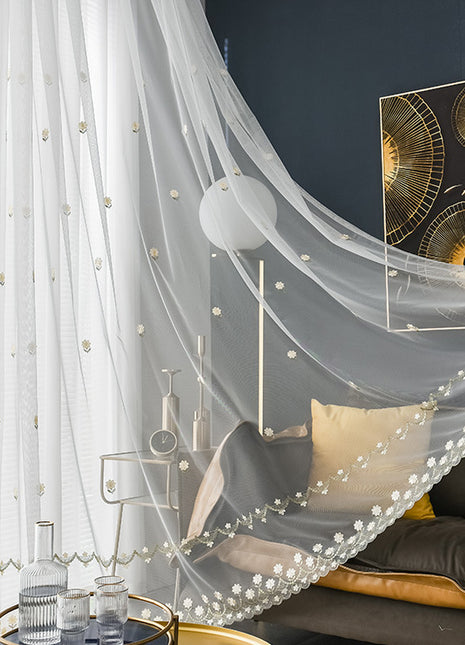 Voilage Blanc Moderne Salon