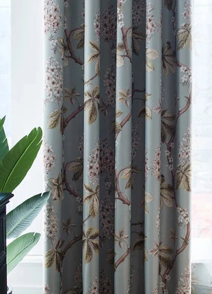 Vintage-Natur-Schlafzimmervorhang