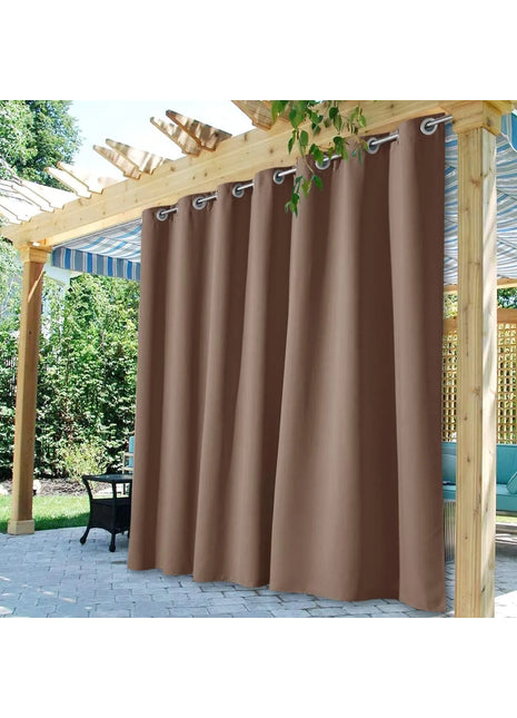 Wasserdichter brauner Outdoor-Vorhang