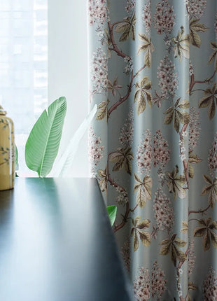 Vintage-Natur-Schlafzimmervorhang