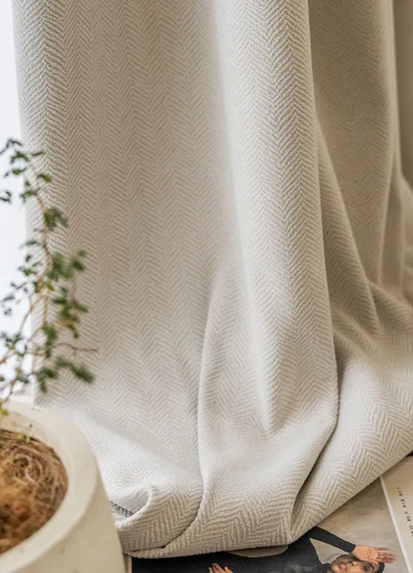 Rideau Blanc Cassé Tendance