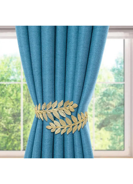 Raffhalter für Gardinen mit Lorbeerblatt