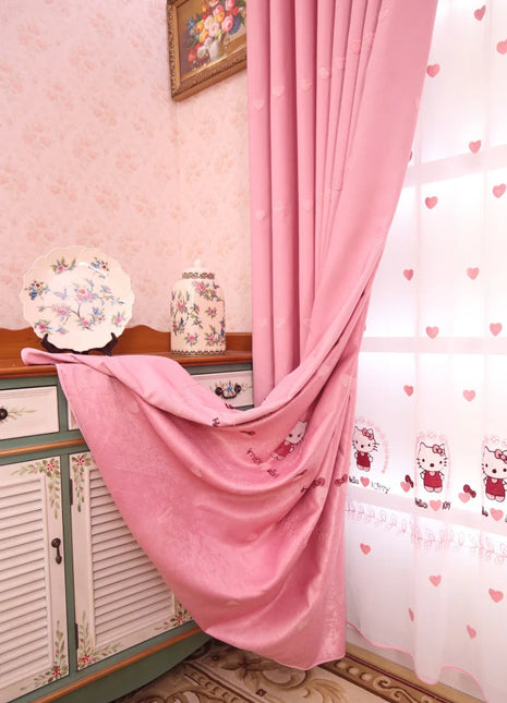 Rideau Chambre Bébé Rose