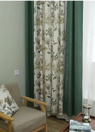 Tropische Vorhänge mit floraler Eleganz