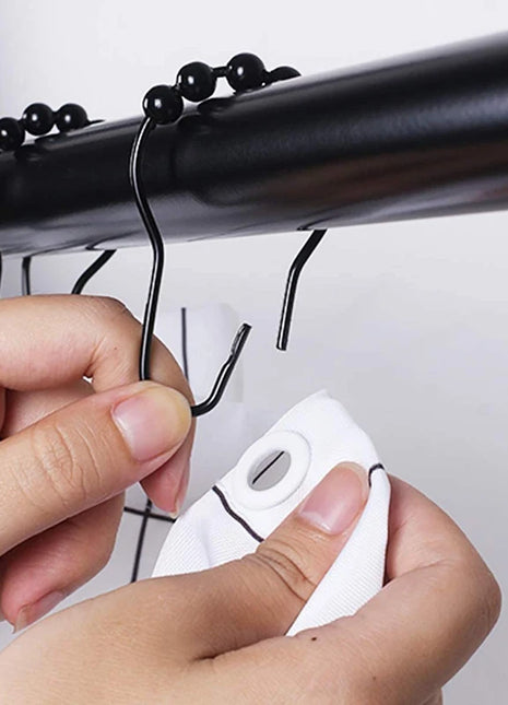 Kugelhaken aus Messing für Duschvorhänge (12 Stück)