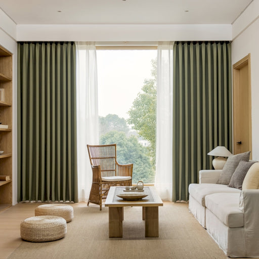 ein Wohnzimmer voller Möbel und einem großen Fenster