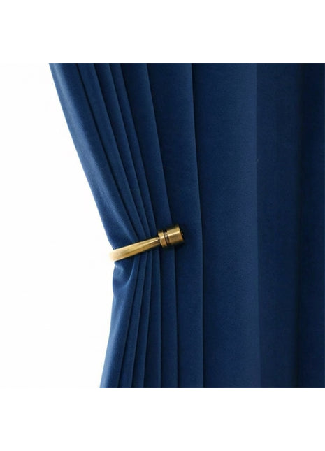 Rideau Occultant Velours Bleu Roi Salon