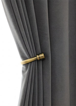 Rideau Occultant Velours Gris Perle Salon