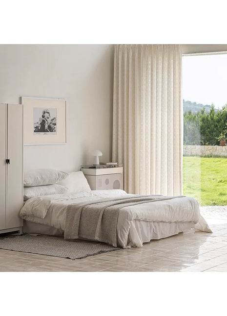 Isolierender beiger Chenille-Jacquard-Vorhang