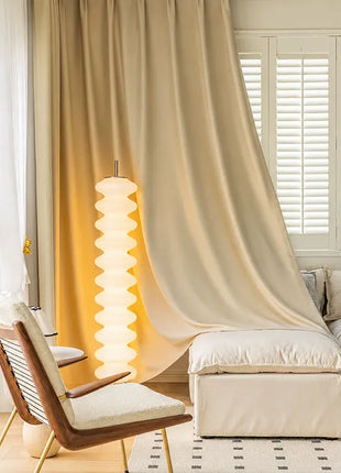 Eleganter Leinen-Beige-Vorhang