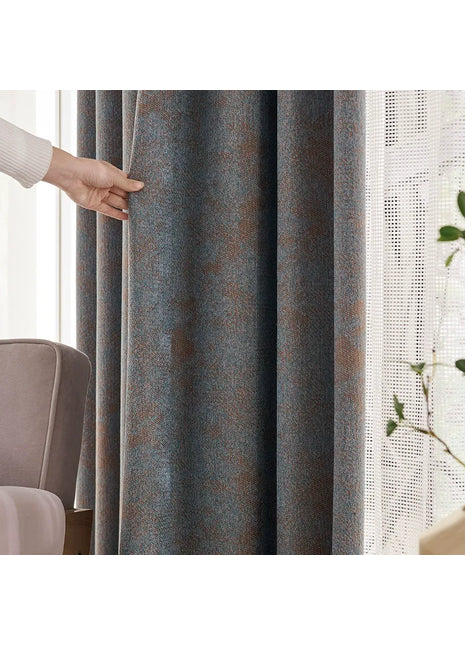 Melierter Vorhang mit Struktureffekt für das Wohnzimmer