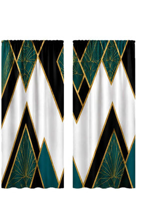 Geometrischer Vintage-Wohnzimmervorhang