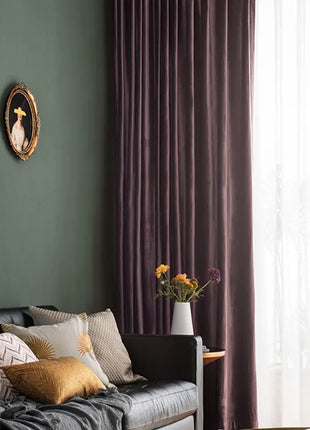 Rosa Vorhang Wohnzimmer