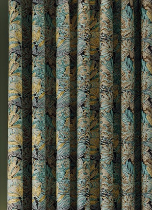 Verdunkelungsvorhänge Art-Deco-blaues elegantes Wohnzimmer