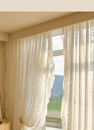 207 Maßgeschneiderte transparente weiße Spitze 81,50 €