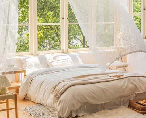 Transparentes Vintage-Wohnzimmer aus Spitze