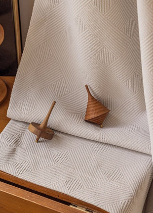 Moderner Vorhang aus Leinen in Beige