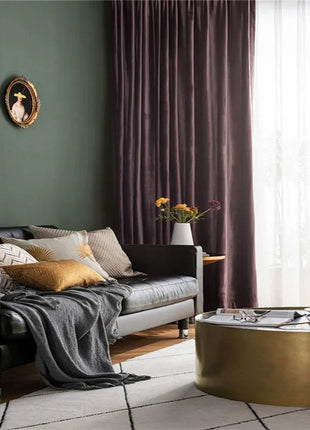 Rosa Vorhang Wohnzimmer