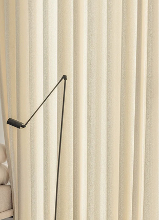 Beige gewebter Vorhang mit Struktureffekt für das Wohnzimmer