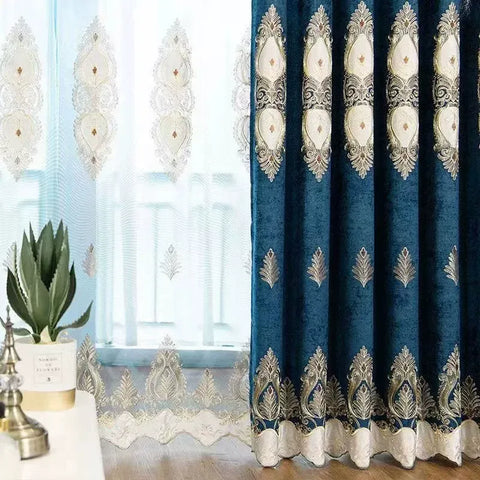 Luxuriöser blauer Samt