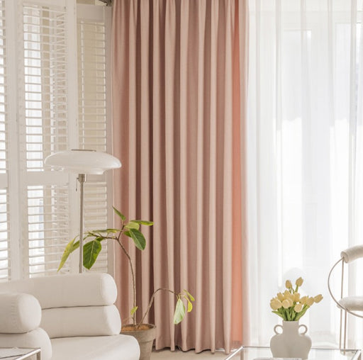 Puderrosa Verdunkelungsvorhang