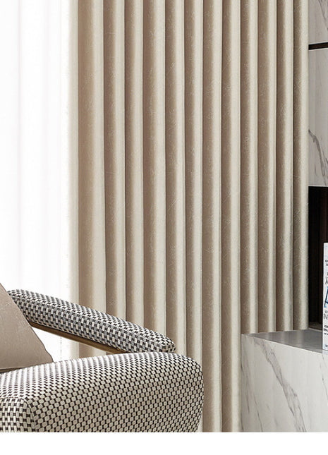 Rideau Beige Doré Elegant