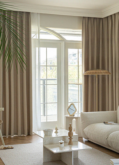 Rideau Beige Epais Salon
