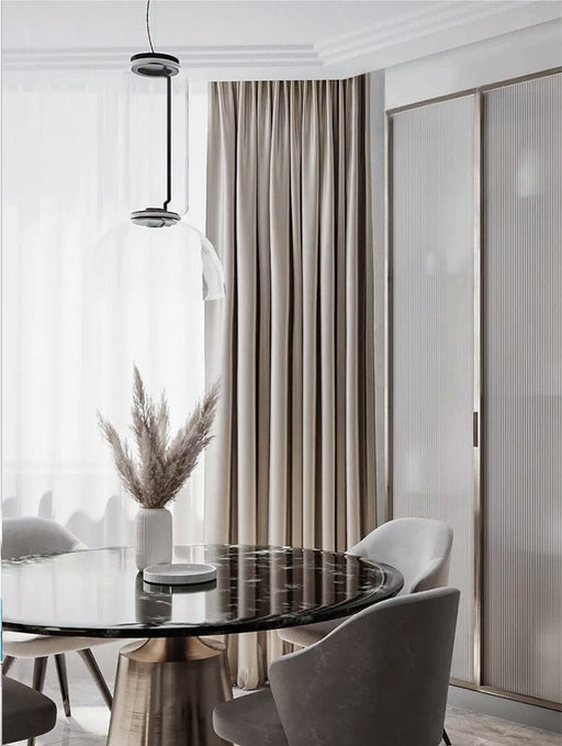 Beige Vorhänge fürs Wohnzimmer