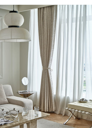 Rideau Blanc Motif