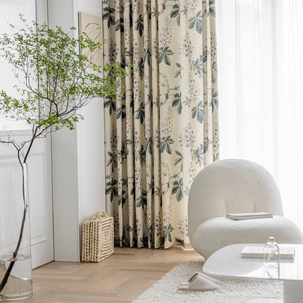 Rideau Elegant a Feuilles