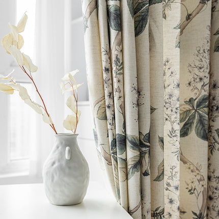 Rideau Elegant a Feuilles