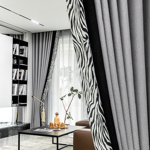 Moderner Zebra-Vorhang
