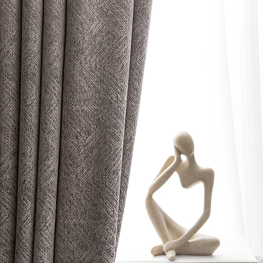 Hellgrauer Verdunkelungsvorhang